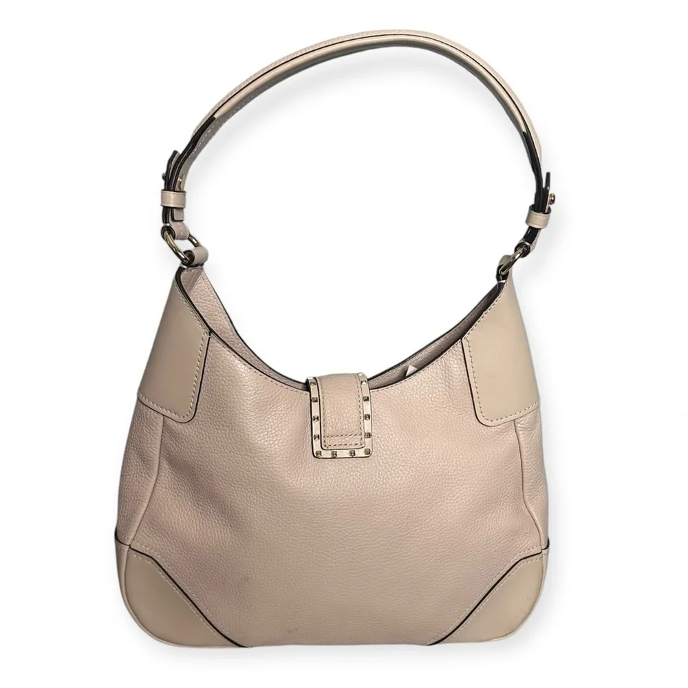 MICHAEL KORS Leather Shoulder Bag in Soft Pink